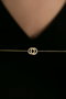 Heliophilia Silver Pulsera de Plata de Ley 925 Dorada con Refuerzo de Rodio